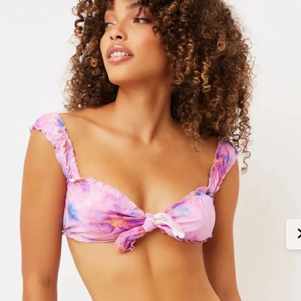 NWT FRANKIE'S BIKINI COLBY TOP & FRANCESCA BITSY BOTTOM BIKINI L